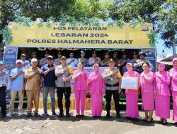 Dirikan Pos Terbaik, Kapolres Halbar Beri Apresiasi Untuk Polsek Jalsel