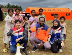 Aviation Fuel Terminal Babullah Ternate Gelar Trauma Healing Kepada Korban Erupsi Gunung Ibu