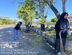 Pegawai Pemprov Malut Gotong Royong Percantik Wajah Ibu Kota Sofifi