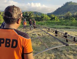 BPBD Halbar Mulai Bangun Tenda Pengungsi