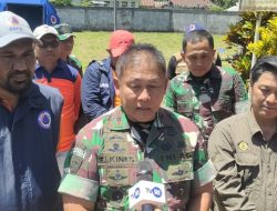Danrem Elkines Villando Dewangga Tinjau Lokasi Terdampak Erupsi Gunung Ibu