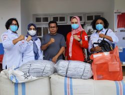 PMI Halbar Salurkan Bantuan Bagi Korban Erupsi Gunung Api Ibu