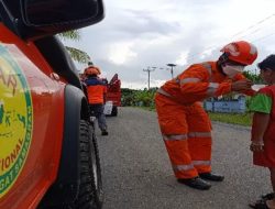 Pasca Erupsi Selasa Siang, Tim Basarnas Dan BPBD Halbar Tinjau Lokasi Terdampak