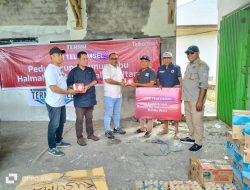 Peduli Erupsi Gunung Ibu, Telkomsel Berikan Bantuan Sembako Kepada Pengungsi