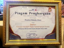 BKKBN Malut Terima Penghargaan Juara 1 Nasional PSA Tahun 2024