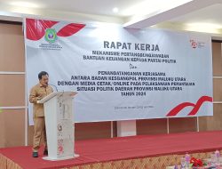 Wakili Gubernur, Sekda Buka Raker Mekanisme Pertanggungjawaban Bantuan Keuangan Partai Politik Tahun 2024