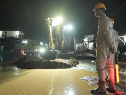 Wujudkan Komitmen Bersama Pemkab Halteng,IWIP Perbaiki Ruas Jalan Nasional