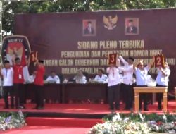 Cagub Cawagub Maluku Utara Cabut Nomor Urut, Ini Hasilnya