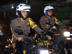 Jelang Pelantikan Presiden, Polres Halsel Gelar Patroli Skala Besar TNI-Polri