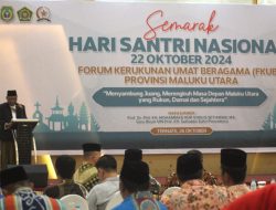 Hadiri Semarak Hari Santri Nasional, Gubernur Malut Sampaikan Pesan Kepada FKUB