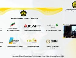 NHM Raih Penghargaan Prasetya Ahimsa Dari Kementerian ESDM Komitmen Zero Fatslity