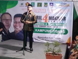 Warga Kampung Pisang Inginkan Syahril – Makmur Jadi Walikota dan Wakil Walikota Ternate