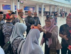 Tiba di Palangkaraya, LO Malut Sambut Rombongan MTQ VII Nasional Korpri