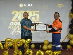 Akhir Tahun 2024, Manajemen Berikan Penghargaan Kepada Tim Civil NHM 100 Hari Kerja Tanpa Insiden