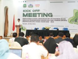 Kick Off Meeting Penyusunan KLHS, Bappeda Malut Butuh Masukan