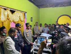 Turut Berduka, Kapolres Halsel Hadiri Pemakaman Jurnalis Metrotv di Desa Bisui
