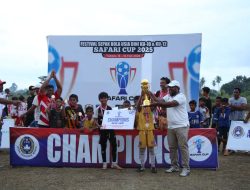 Pesan Dari Askab PSSI Halut Untuk SSB Juanga Sofifi Usai Raih Juara Ajang Safari Cup 2025