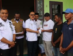 Pemda Halbar Salurkan Bantuan Kepada Warga Terdampak Angin Puting Beliung