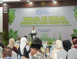 Dalam Momentum Halal Bihalal Apindo Malut, Ini Harapan Gubernur Sherly