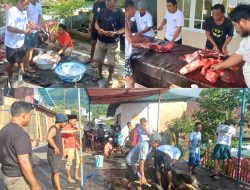 Semangat Berkurban, Panitia Musholah Alhikma Salurkan Daging Kurban Untuk Warga DKI