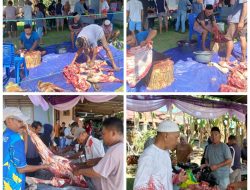 Kompak Imam Masjid Nurul Insan dan Panitia Salurkan Daging Kurban Untuk Warga RT 1 dan RT 2