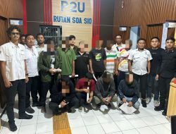 Polisi Serahkan Tersangka dan Barang Bukti Kasus Perintangan Aktivitas Pertambangan