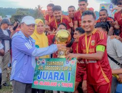 Bupati Ikram Malan Sangadji Tutup Turnamen Sepak Bola KSL Fagogoru Cup II