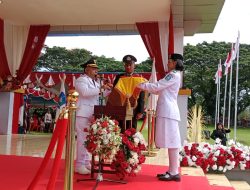 Bupati Halut Jadi Irup Upacara Pengibaran Bendera HUT Ke-80 RI