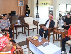 Kapolda Malut Terima Silaturahmi Pengurus Suku Wayoli Halmahera Barat
