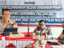 Kapolda Gelar Rapat Awal Seleksi Pendidikan Pengembangan Polri