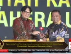 Bupati Halut Menerima Penghargaan CNN Indonesia Awards Hilirisasi Kelapa