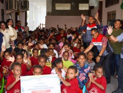 HUT ke-68 Pertamina Patra Niaga Papua Maluku Berbagi Kebahagiaan dengan 375 Anak Yatim