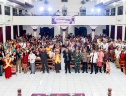 Perayaan Natal Berbasis Budaya, Karyawan NHM Perkuat Persaudaraan di Lingkar Tambang 