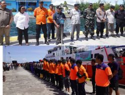 Bupati Halut Lepas Personil Gabungan Dan Kirim Logistik Ke Lokasi Bencana