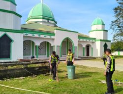 Wujudkan Kenyamanan Ibadah, Ini Yang Dilakukan Satlantas Polres Halteng