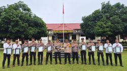 Kapolres Beri Penghargaan Kepada 13 Personel