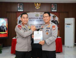 Sambut Tongkat Komando Baru, Kapolda Malut Terima Laporan Kesatuan dan Dukungan Penuh Jajaran