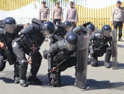 Polres Morotai Matangkan Kesiapan Personil Hadapi Ancaman Aksi Massa