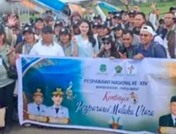 Bupati Halut dan Gubernur Kawal Kontingen Pesparawi Ke Manokwari 