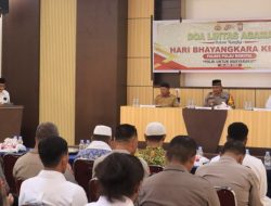 Doa Lintas Agama, Polres Morotai Perkuat Persatuan dan Pengabdian Semangat Polri untuk Masyarakat
