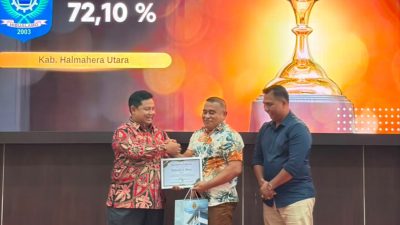 Pemda Halmahera Utara Raih Peringkat Kedua TLRHP Se Malut Dari BPK 