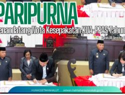 Pemda dan DPRD Halut Tanda Tangan Nota Kesepakatan KUA-PPAS Tahun 2027 