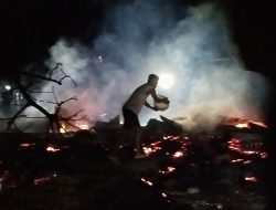 Padamkan Api Gunakan Alat Seadanya, Warga Jalsel Minta Pemda Halbar Buka Cabang Kantor Pemadam Kebakaran