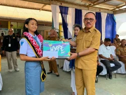 Bupati James Sambut Gresilhia Juara II Lomba Pidato AHY Muda Tingkat Nasional