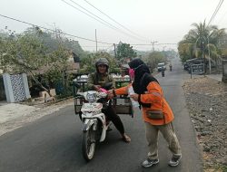 Antisipasi Dampak Asap Karhutla, BPBD Halbar Bagikan 5000 Pcs Masker